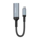 Кабель-переходник HOCO UA43A Type-C to HDMI (HDTV) 4K 30Hz 0.2m Grey - изображение 2