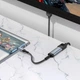 Кабель-переходник HOCO UA43A Type-C to HDMI (HDTV) 4K 30Hz 0.2m Grey - изображение 7