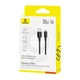 Кабель USB на Type-C Baseus Silky Series Fast Charging Data Cable (2m, 100W, 5A, 480 Mbps). Black - зображення 10