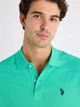Поло довге чоловіче US Polo Assn 116015-8800A(Tropical Aqua) L Аква (786662638040) - зображення 7