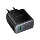 Мережевий зарядний пристрій HOCO C160A Upgrade PD charger Type-C cable 65W Black - зображення 9
