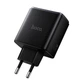 Мережевий зарядний пристрій HOCO C160A Upgrade PD charger Type-C cable 65W Black - зображення 10