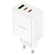 Мережевий зарядний пристрій HOCO C126A Pure power three-port 40W White - изображение 2
