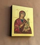 Греческая писаная икона Божией Матери Одигитрия (Путеводительница) 9×11,5 см - изображение 2