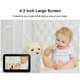 Беспроводная видеоняня Baby Monitor SM-52 с аккумулятором, HD экраном 4.3, ночным видением, двусторонней связью, записью на SD-карту памяти и дальностью работы до 300 м До 3 дней работы - изображение 5