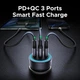 Автомобільний зарядний пристрій UGREEN EC307 30W 3-Port Fast Car Charger - зображення 7