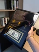 Подарунок другу. Картина з криптографікою і справжньою банкнотою 1 USD (А3 30х40см) - изображение 2