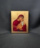 Писана ікона Божої Матері Глікофілуса (Солодке Лобзання) 9×11,5 см - зображення 1
