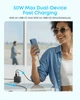 Сетевое зарядное устройство Anker Zolo Charger 50W, 2xUSB-C & 2xUSB-A Black (A121EG11) - изображение 6