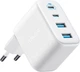Сетевое зарядное устройство Anker Zolo Charger 50W, 2xUSB-C & 2xUSB-A White (A121EG21) - изображение 1