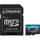 Карта памяти Kingston 64GB microSDXC сlass 10 UHS-I U3 V30 A2 Canvas Go Plus G4 - изображение 1