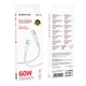 Кабель BOROFONE BX116 Certain 60W charging data cable C to C White - зображення 2