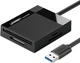 Кардидер Ugreen CR125 4-in-1 USB 3.0 SD/TF/CF/MS Black (UGR-30333) - изображение 1