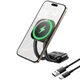 Автотримач із БЗУ PrimeTrip C03s Pro Magnetic Wireless Charging (C0013B) Cosmic Black Baseus (teh0029283) - зображення 3