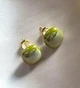 Жіночі сережки "Квадратики" 1.2 см jewelry Горчичні - зображення 9