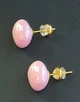 Жіночі сережки "Квадратики" 1.2 см jewelry Рожеві - зображення 6