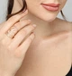 Кільце широке ажурне металеве jeweston золотисте - зображення 6