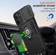 Противоударный чехол Camshield для Xiaomi Redmi 15C 173mm с кольцом-держателем Черный - изображение 5
