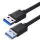 Кабель USB 3.0 male - male 5Gbps 3 метри чорний - зображення 1