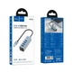 USB-Хаб Hoco HB1B Multifunction Adapter 4в1 converter USB to 4xUSB 3.0 Grey - зображення 9