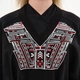 Платье-кимоно оверсайз кроя с вышивкой "Шизен" черное L-XL МАЯК-00011397-черный - изображение 6