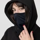 Жіноче худі з вшитою балаклавою та вишивкою "Рюу" чорний L-XL МАЯК-00008221-чорний - зображення 7