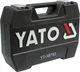 Набор торцевых головок YATO квадрат 1/4" и 1/2" с насадками и инструментами 72 предмета YT-38782 - изображение 3