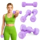 Набір неопренових гантелей Gymtek Hex G-42597 2 х 2 кг Фіолетовий (5905884425978) - зображення 5