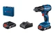 Аккумуляторный дрель-шуруповерт Bosch GSB 185-LI (2x18В, 13 мм, 50 Нм, 2 Ач) ударный + 2АКБ зарядное устройство кейс (25614) - изображение 1