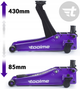 Домкрат подкатной гидравлический 3т 85-430мм Toolme TM003 - изображение 6