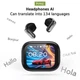 Беспроводные наушники HTC NE68 TWS Bluetooth с AI-перекладывателем, HD сенсорным дисплеем, шумоподавлением ENC - изображение 5