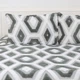 Покривало євро максі 240×260 ТЕП Boho сіре ромб, штучне хутро, мікрофібра, утеплене (4-05215_35072) - зображення 6