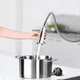 Лейка-распылитель для кухонного смесителя с выдвижным шлангом 2 режима подачи воды 95 мм. Серебристый - изображение 5