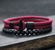 Двошаровий браслет Milan Line Ocean + Beads, браслет на удачу Винний колір - изображение 1