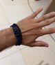 Двошаровий чоловічий браслет Bangle Hook + Beads, браслет на удачу Чорний - изображение 2