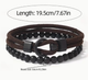 Двошаровий чоловічий браслет Bangle Hook + Beads, браслет на удачу - изображение 3