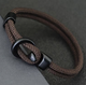 Унікальний чоловічий браслет Bangle Hook, браслет на удачу Коричневий - зображення 1