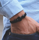 Унікальний чоловічий браслет Bangle Hook, браслет на удачу Чорний - зображення 2