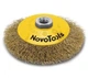 Конусна дротяна щітка NovoTools (100 мм, М14) з гофрованим дротом (22139) - зображення 1