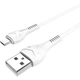 Дата кабель USB 2.0 AM to Micro 5P 1.0m 2.4A PVC X37 white HOCO (6931474710505) - изображение 4