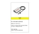 USB 3.2 Gen 2 хаб Blueendless HU406 4 в 1 hub 60см металевий - зображення 7