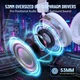 Геймерська бездротова (Bluetooth + 2,4G) гарнітура Attack Shark L50 PRO, 7.1, 1100mAh White/Білі (L50PROW) - изображение 6