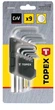 Набір ключів шестигранних Topex (1.5-10 мм, 9 шт) шестигранники короткі (22746) - зображення 3
