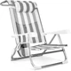 Пляжне крісло Outtec 2 в 1 з функцією шезлонга Sun Flex Сіре 186215 (5905884421758) - зображення 1