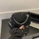 Женская классическая сумка 6550 кросс-боди через плечо черная - изображение 4