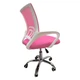 Крісло офісне Bonro 619 біло-рожеве - изображение 7