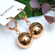 Серьги Xuping Jewelry длина 3см ширина 1.4см медицинское золото позолота 18К с1707 - изображение 1