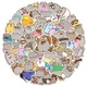 Набір вінілових наліпок Котик Пушин / Pusheen Cat - 100 шт. Водостійкі стікери з котиками для ноутбука, телефона, планера - зображення 2