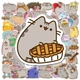 Набір вінілових наліпок Котик Пушин / Pusheen Cat - 100 шт. Водостійкі стікери з котиками для ноутбука, телефона, планера - зображення 4