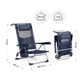 Пляжне крісло Outtec 2 в 1 з функцією шезлонга Sun Flex Темно-синє 198281 (5905884424131) - зображення 6